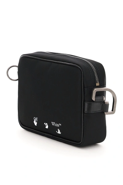 Shop Off-white Nylon Messenger Bag With Logo In Black