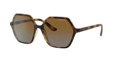 Shop Vogue Eyewear Woman Sunglasses Vo5361s In Polar Brown Gradient