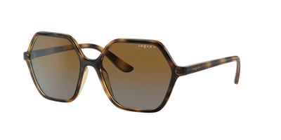 Shop Vogue Eyewear Woman Sunglass Vo5361s In Polar Brown Gradient