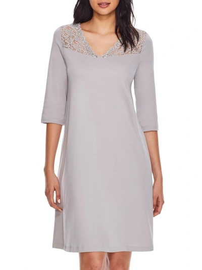Shop Hanro Moments Knit Nightgown In Essential