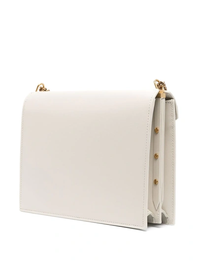 Saint Laurent Cassandra Monogram Shoulder Bag In Neutrals