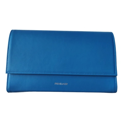 Pre-owned Frenzlauer Leather Clutch Bag In Blue