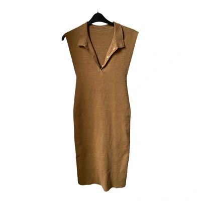 Pre-owned Jacquemus Linen Mid-length Dress In Brown