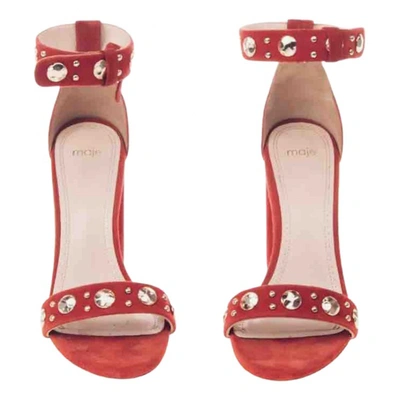 Pre-owned Maje Spring Summer 2020 Sandal In Red