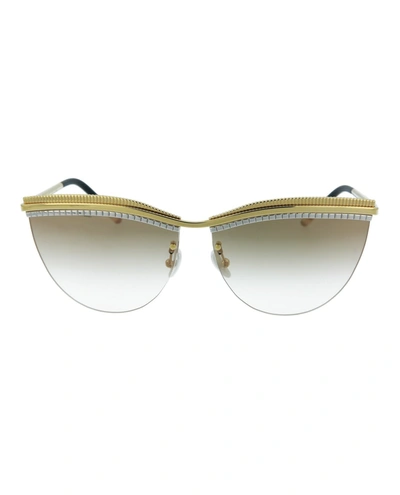 Shop Boucheron Cat-eye Sunglasses In Gold