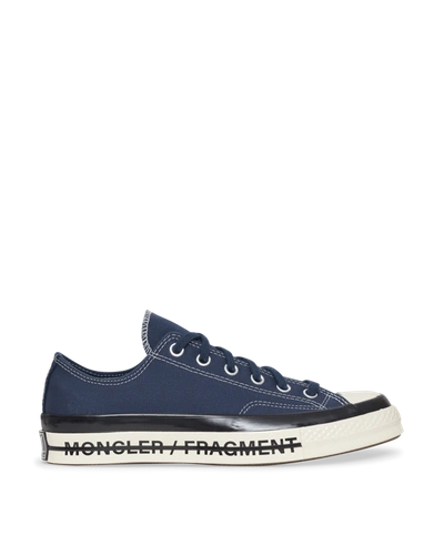 Shop Moncler Genius 7 Moncler Frgmt X Converse Chuck 70 Low Sneakers In Navy