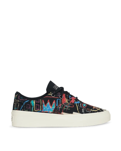 Shop Converse Basquiat Skidgrip Sneakers In Black/multi