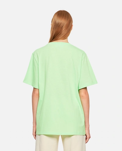 Shop Stella Mccartney Tom Graphic Logo Cotton T-shirt In Green