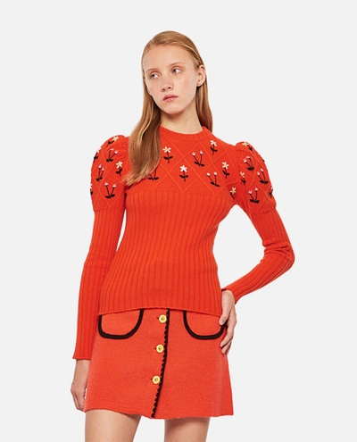 Shop Cormio Oma Cashmere Sweater In Red