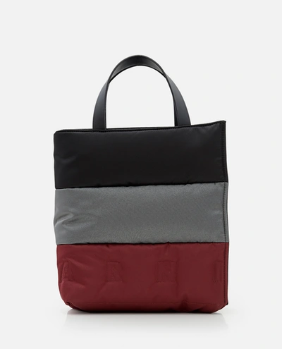 Shop Marni Tote Bag With Color-block Design In Black
