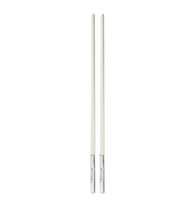 Shop Christofle Silver-plated Uni Chinese Chopsticks In White