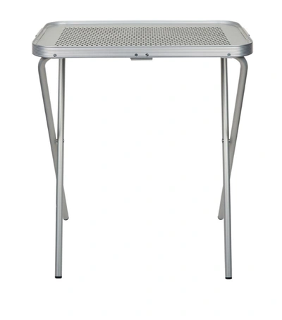 Shop Kaymet Aluminium Folding Table In Silver