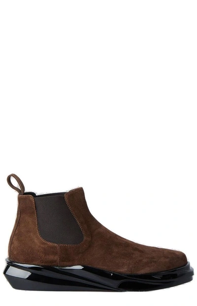 Shop Alyx 1017  9sm Mono Ankle Chelsea Boots In Brown