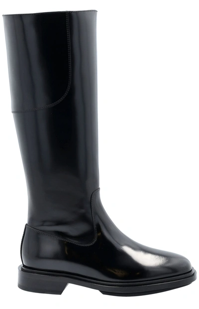 Shop Apc A.p.c. Charlie Thigh High Boots In Black