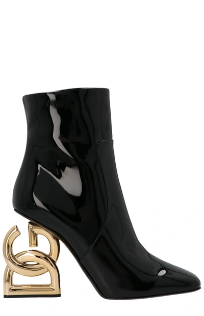 Shop Dolce & Gabbana Dg Heel Ankle Boots In Black