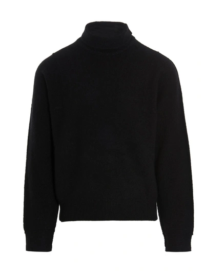 Shop Ermenegildo Zegna Turtleneck Knit Jumper In Black