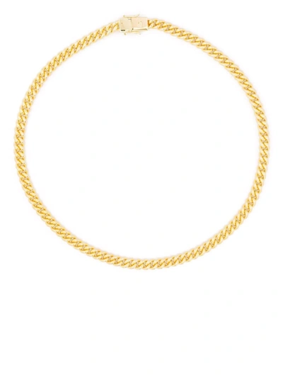 Shop Tom Wood Curb Chain Necklace In 金色