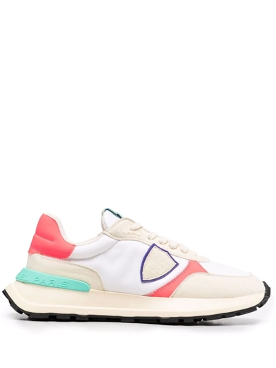 Philippe Model Antibes Colour-block Sneakers In 白色