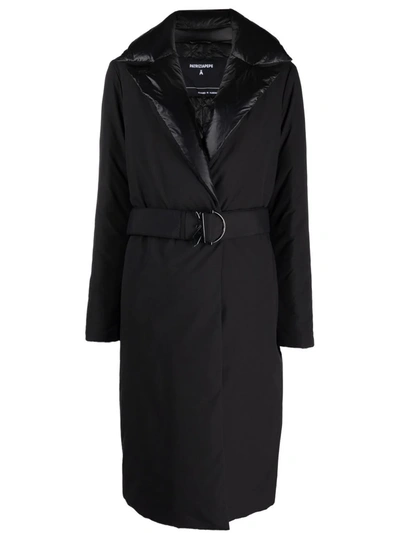 Shop Patrizia Pepe Padded Belted Coat In 黑色