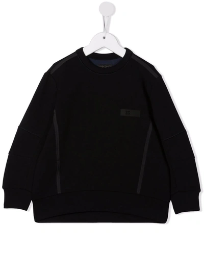 Shop Il Gufo Chest Logo-patch Sweatshirt In 黑色