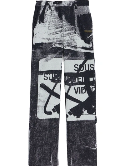 Off-white X Pablo Tomek Double Straight Trousers In 黑色