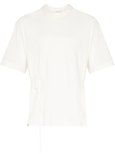 Shop Craig Green Laced-up T-shirt In 白色