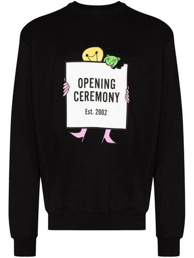 Shop Opening Ceremony Lightbulb Crew Neck Sweatshirt In 黑色