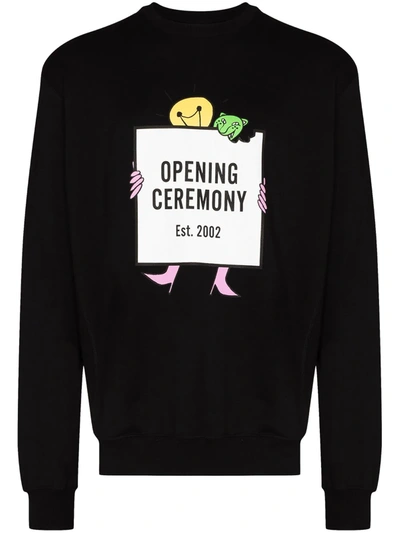 Opening Ceremony Black Light Bulb Print Sweatshirt In 黑色
