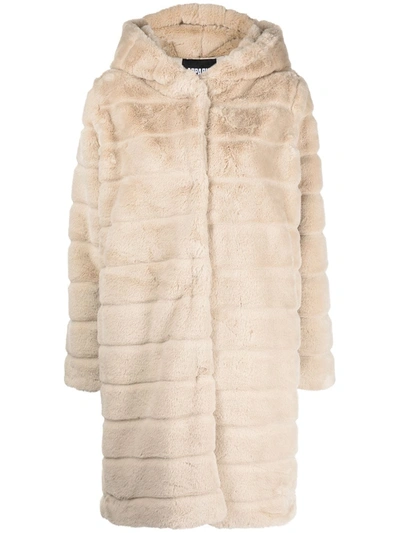 Shop Apparis Celina Faux-fur Coat In 褐色