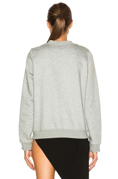 Shop Anthony Vaccarello Printed Sweatshirt In Grey