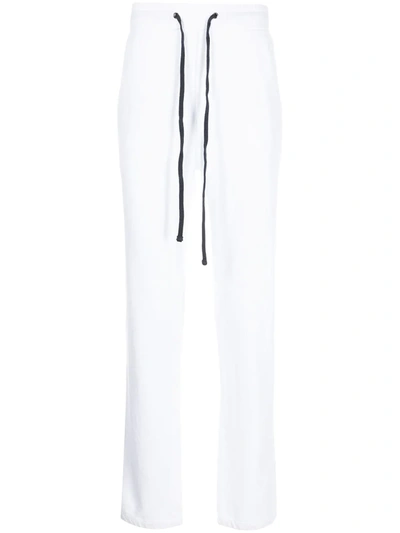 Shop James Perse Straight-leg Fleece Sweatpants In 白色