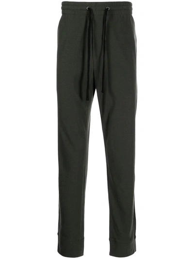 Shop James Perse Drawstring Straight-leg Sweatpants In 绿色
