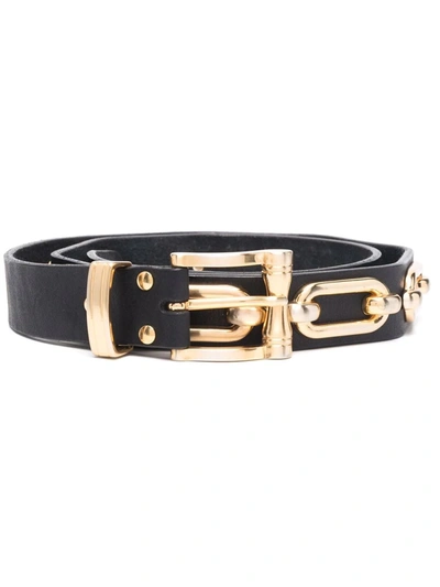 Shop Htc Los Angeles Chainlink-embellished Belt In 黑色