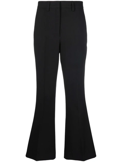 HIGH-WAISTED FLARED TROUSERS