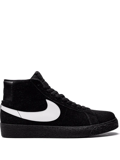 Shop Nike Zoom Blazer Mid Sb "black / White" Sneakers