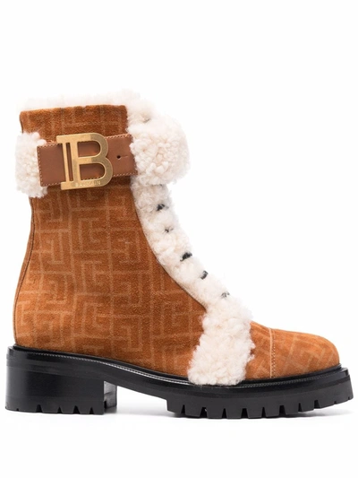 Winter's Best Friend: Balmain Shearling Boots