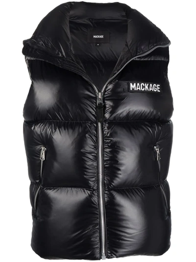 Shop Mackage Padded Gilet-jacket In 黑色