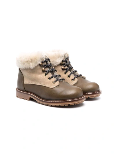 Shop Bonpoint Henry Montagne Boots In 绿色