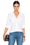 Equipment Signature Slim Fit Shirt In Bright White