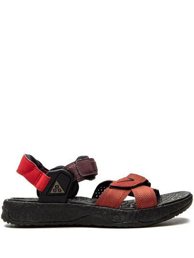 Nike Red Acg Air Deschutz+ Sandals In Redstone/black | ModeSens
