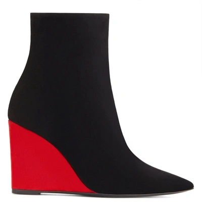 Shop Giuseppe Zanotti Kristen Pop Ankle Boots In 黑色
