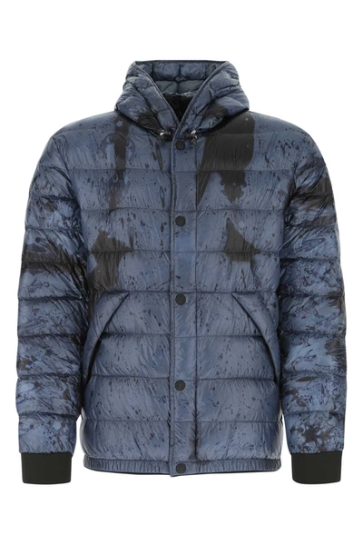 Shop Moncler Grenoble Charlos Hooded Puffer Jacket In Blue