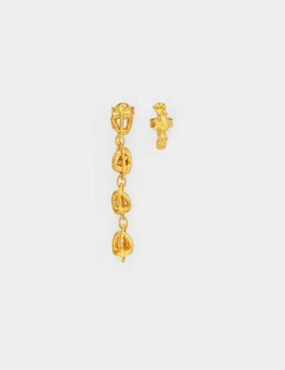 Shop Alighieri The Trailblazer Earrings In Gold