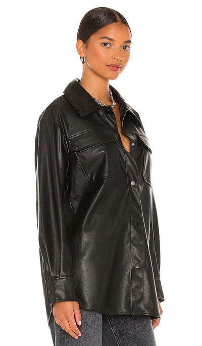 Bb Dakota By Steve Madden Faux Good Measure Shacket In 黑色
