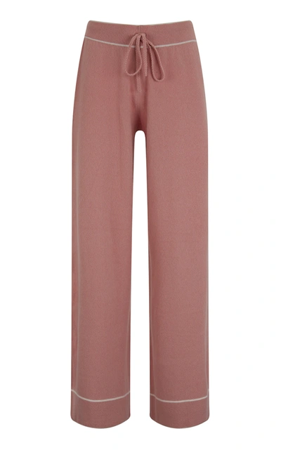 Shop Madeleine Thompson Women's Engadin Cashmere Pants In Pink,black