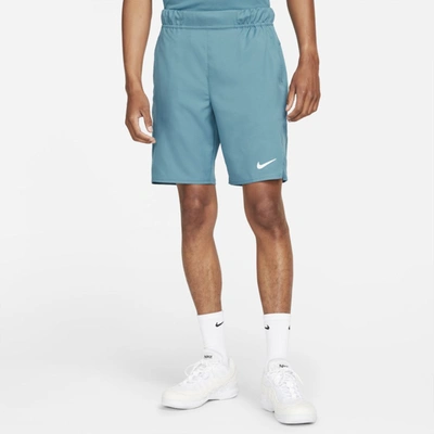 Shop Nike Court Dri-fit Victory Men's 9" Tennis Shorts In Rift Blue,white