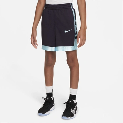 Shop Nike Dri-fit Elite Big Kids' Basketball Shorts In Cave Purple,copa,copa