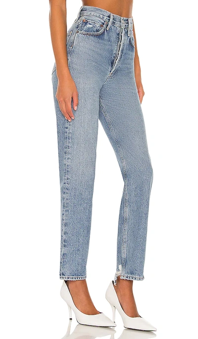 Agolde + Net Sustain '90s Cropped Organic High-rise Straight-leg Jeans In Endless