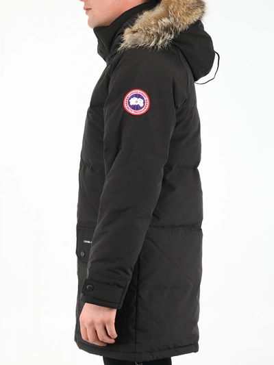 Shop Canada Goose Black Emory Parka