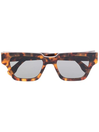Shop Retrosuperfuture Storia Square-frame Sunglasses In Brown